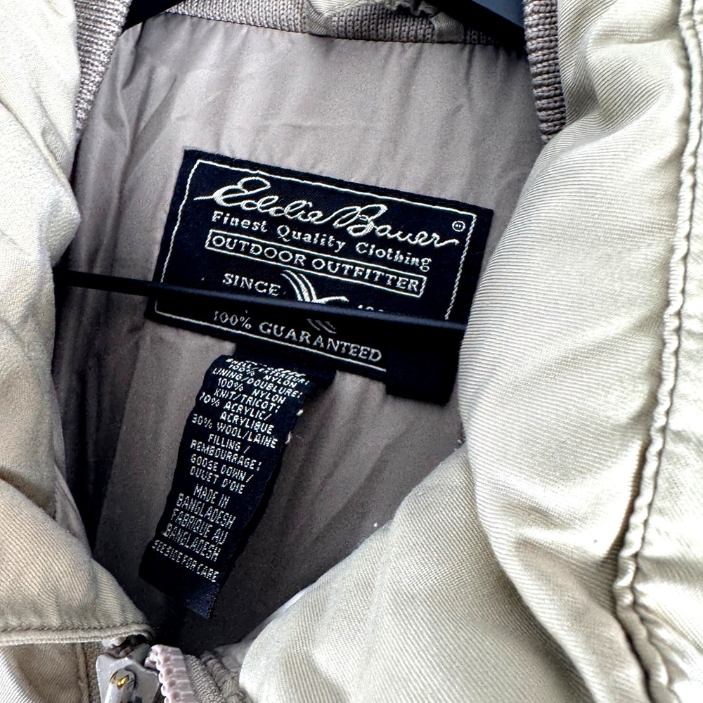 Goose Down Eddie Bower Mens Parka Coat Sz S Small - Picture 2 of 6